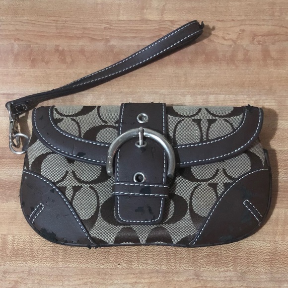 COACH Signature Wristlet Wallet - Picture 2 of 14